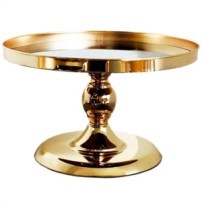 Glamorous-Gold-Mirror-Cake-Stand-25cm-The-Block-Shop
